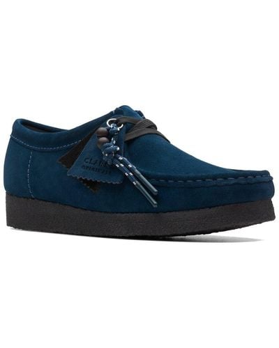 Clarks Wallabee. Suede Loafer - Blue