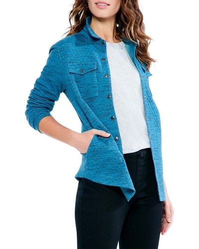 NIC+ZOE Nic+zoe Quilted Strolls Jacket - Blue