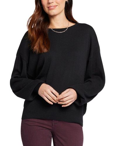 NYDJ Dolman Cashmere-blend Sweater - Black
