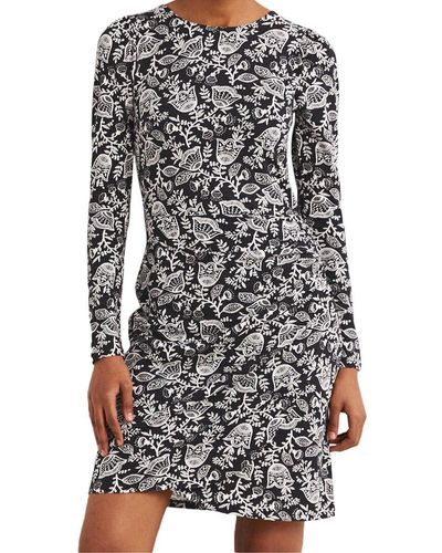Boden Ruched Jersey Mini Dress - Multicolor