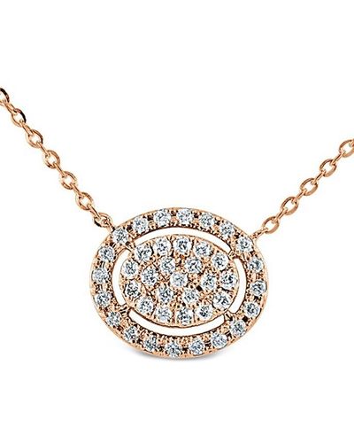 Sabrina Designs 14k Rose Gold 0.21 Ct. Tw. Diamond Necklace - White