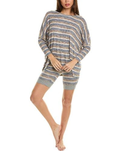 Honeydew Intimates Overslept Short Pajama Set - Gray