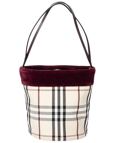 Burberry ! Bucket Tote - Red