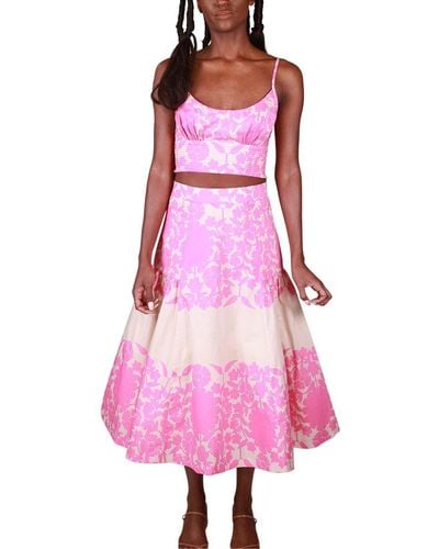 Tracy Reese Full Skirt - Pink