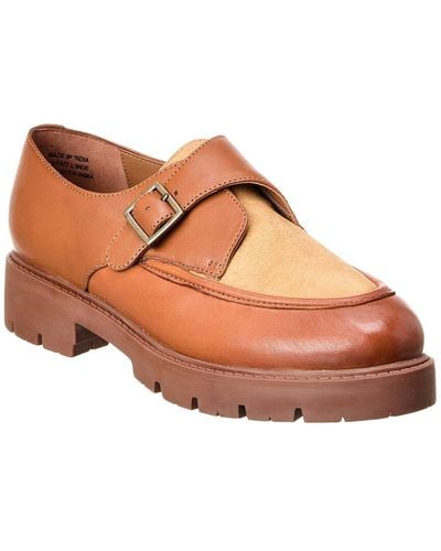 Seychelles Catch Me Leather & Suede Loafer - Brown