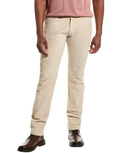 Tod's Suede Pant - Natural