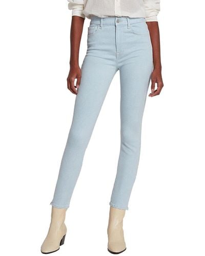 7 For All Mankind Ultra High Rise Skinny Ankle Pe1 Jean - Blue
