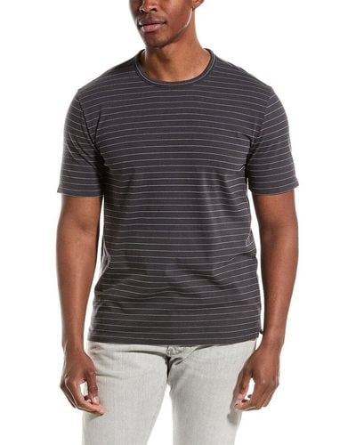 Vince Garment Dye Fleck Stripe T-shirt - Gray