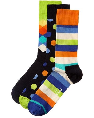 Happy Socks Big Dot 3pk Gift Set - Green