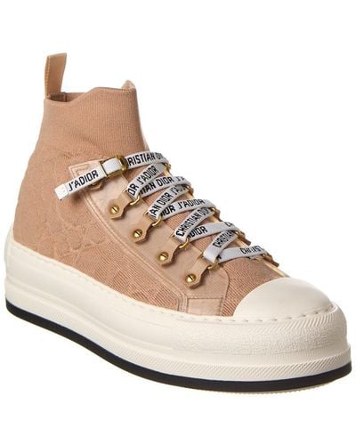 Dior Walk'n' Knit & Leather Sneaker - Natural