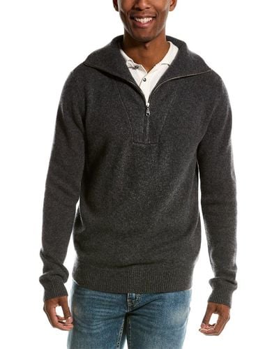 Magaschoni 1/2-zip Cashmere Pullover - Grey