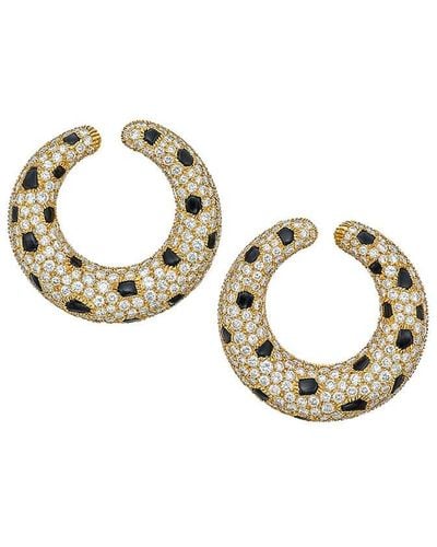 Cartier 18K Diamond Earrings (Authentic Pre-Owned) - Metallic