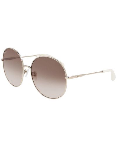 Ferragamo Sf299s 60mm Sunglasses - White