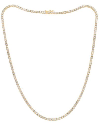 Diana M. Jewels Fine Jewellery 14k 8.00 Ct. Tw. Diamond Tennis Necklace - Natural