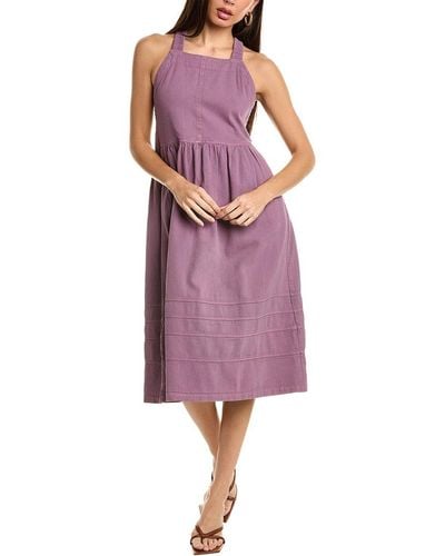 Sea Suri Stretch Canvas Slip Dress - Purple