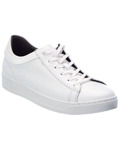 M by Bruno Magli Diego Leather Sneaker - White