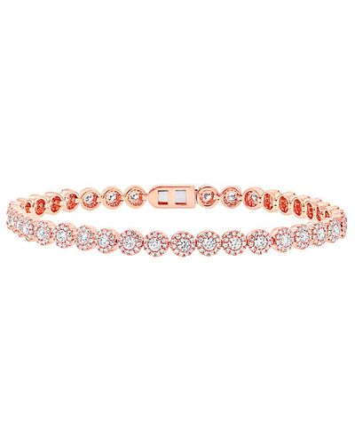 Diana M. Jewels Fine Jewelry 14k 3.03 Ct. Tw. Diamond Bracelet - Pink
