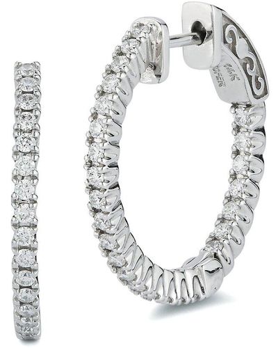 Nephora 14k 0.50 Ct. Tw. Diamond Huggie Earrings - White