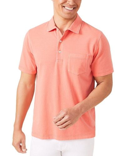 J.McLaughlin Solid Levi Polo Shirt - Pink