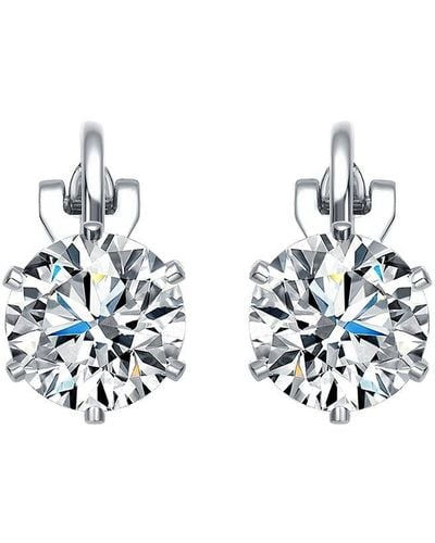 Genevive Jewelry 14k Over Silver Clip-on Earrings - Metallic
