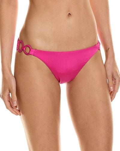 Trina Turk Standard Monaco Ring Side Bikini Bottoms-cheeky Coverage - Pink
