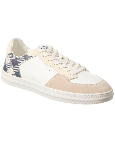 Ted Baker Barkerg Leather & Suede Trainer - White