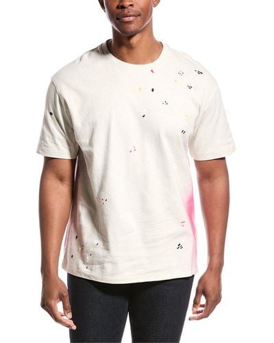 FRAME Oversized Colour Spray T-shirt - White