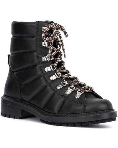 Aquatalia Leia Weatherproof Leather Boot - Black
