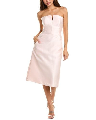 Alfred Sung Strapless Cocktail Dress - Pink
