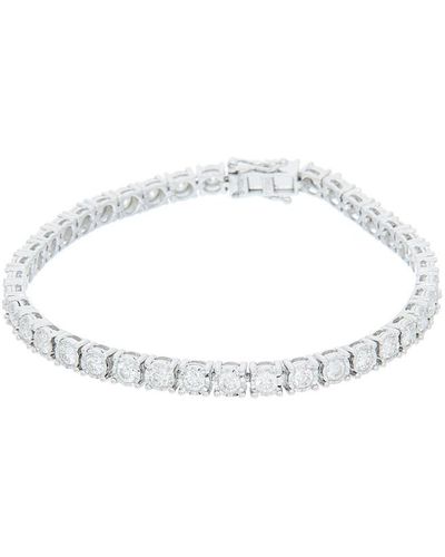 Diana M. Jewels Fine Jewelry 14k 4.00 Ct. Tw. Diamond Tennis Bracelet - White