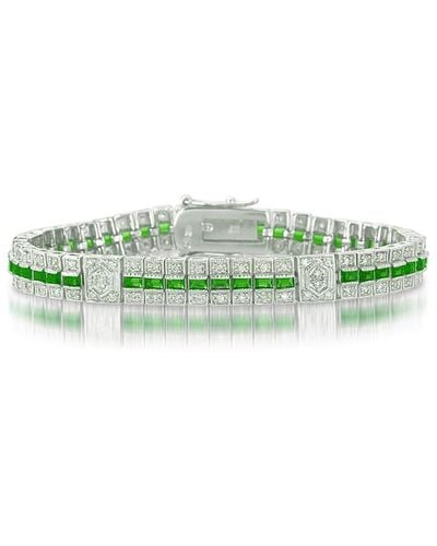 Genevive Jewelry Silver Bracelet - Green