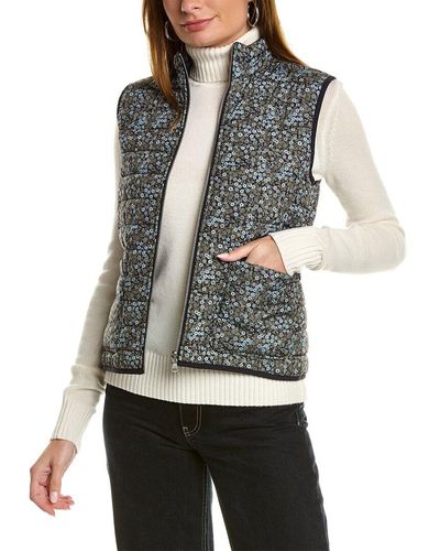 Brooks Brothers Reversible Puffer Vest - Gray