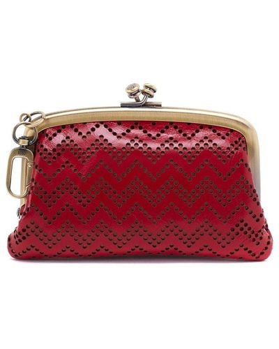 Hobo International Cheer Frame Leather Wallet - Red