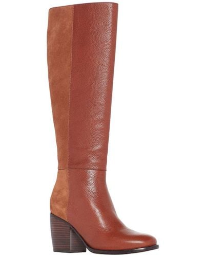 PAIGE Caroline Leather Boot - Brown