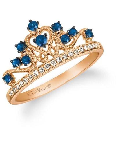 Le Vian 14k Strawberry Gold® 0.42 Ct. Tw. Diamond & Sapphire Ring - White