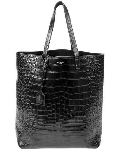 Saint Laurent Leather Tote (Authentic Pre-Owned) - Black