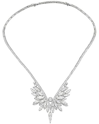 Hearts On Fire 18k 9.45 Ct. Tw. Diamond White Kites Crest Necklace - Multicolor