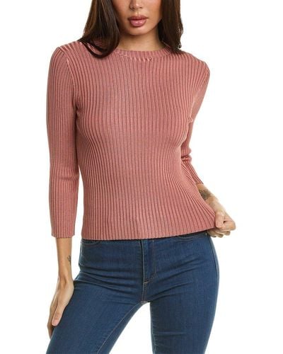 Vince Ribbed Top - Red