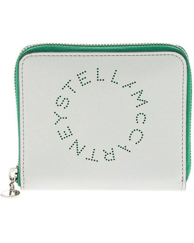 Stella McCartney Stella Logo Small Zipped Wallet - Gray
