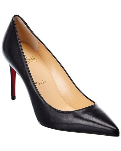 Christian Louboutin Pigalle 85 Leather Courts - Black