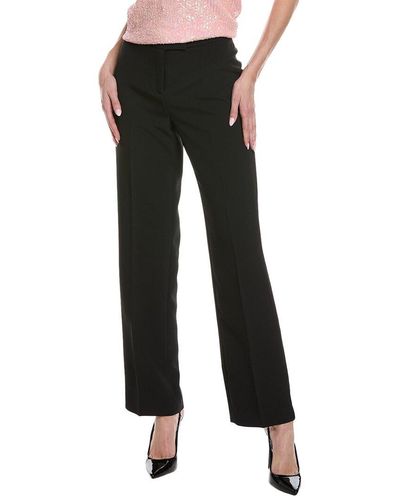 Anne Klein Fly Front Extend Tab Trouser - Black