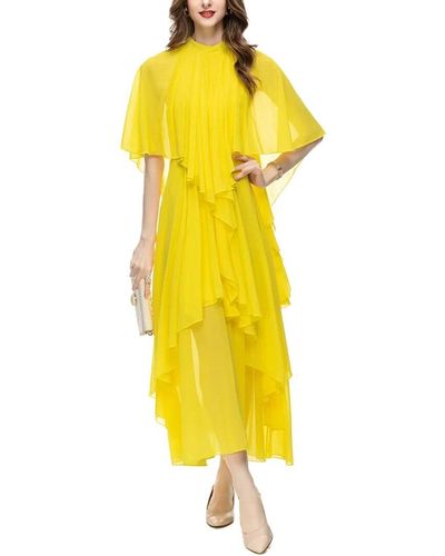 Yellow BURRYCO Dresses for Women | Lyst