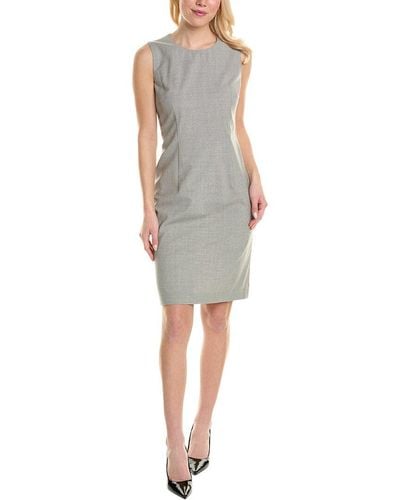 BOSS Dirusa Wool-blend Mini Dress - Gray