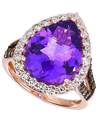 Le Vian Periwinkle 14K.17 Ct. Tw. Diamond & Amethyst Ring - Purple