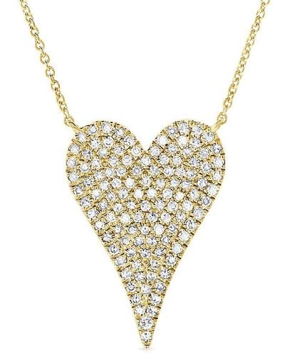 Sabrina Designs 14k 0.36 Ct. Tw. Diamond Heart Necklace - White