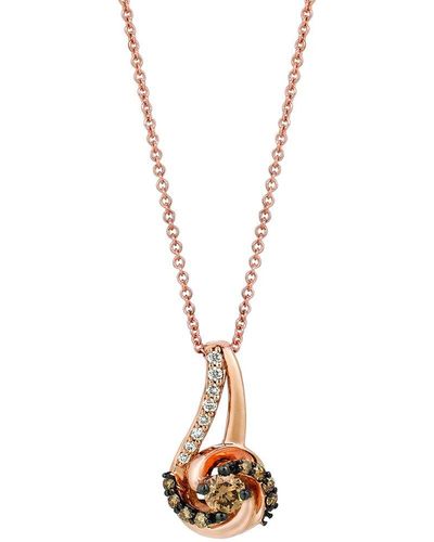 Le Vian 14k Strawberry Gold 0.33 Ct. Tw. Diamond Pendant Necklace - Metallic