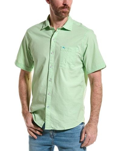 Tommy Bahama Nova Wave Silk-blend Shirt - Green