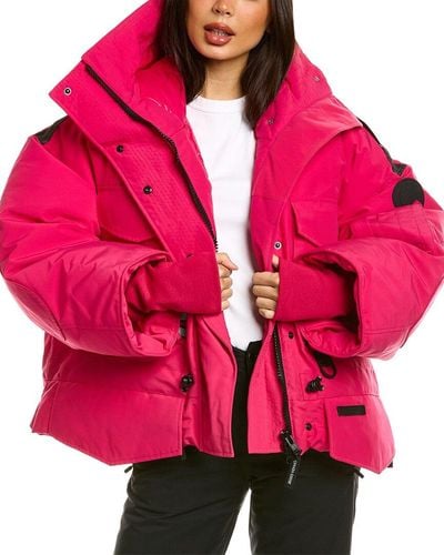Canada Goose Snow Mantra Cropped Down Coat - Pink