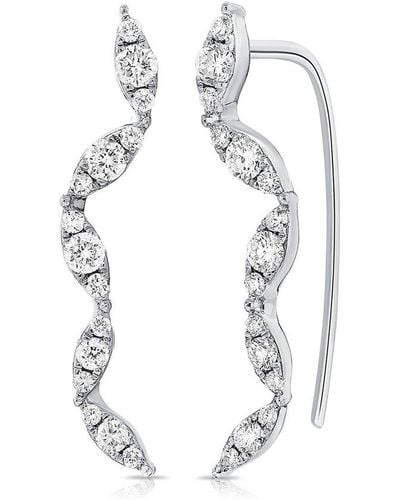 Sabrina Designs 14k 0.45 Ct. Tw. Diamond Climber Earrings - White