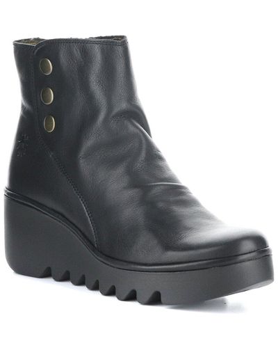 Fly London Brom Leather Boot - Black